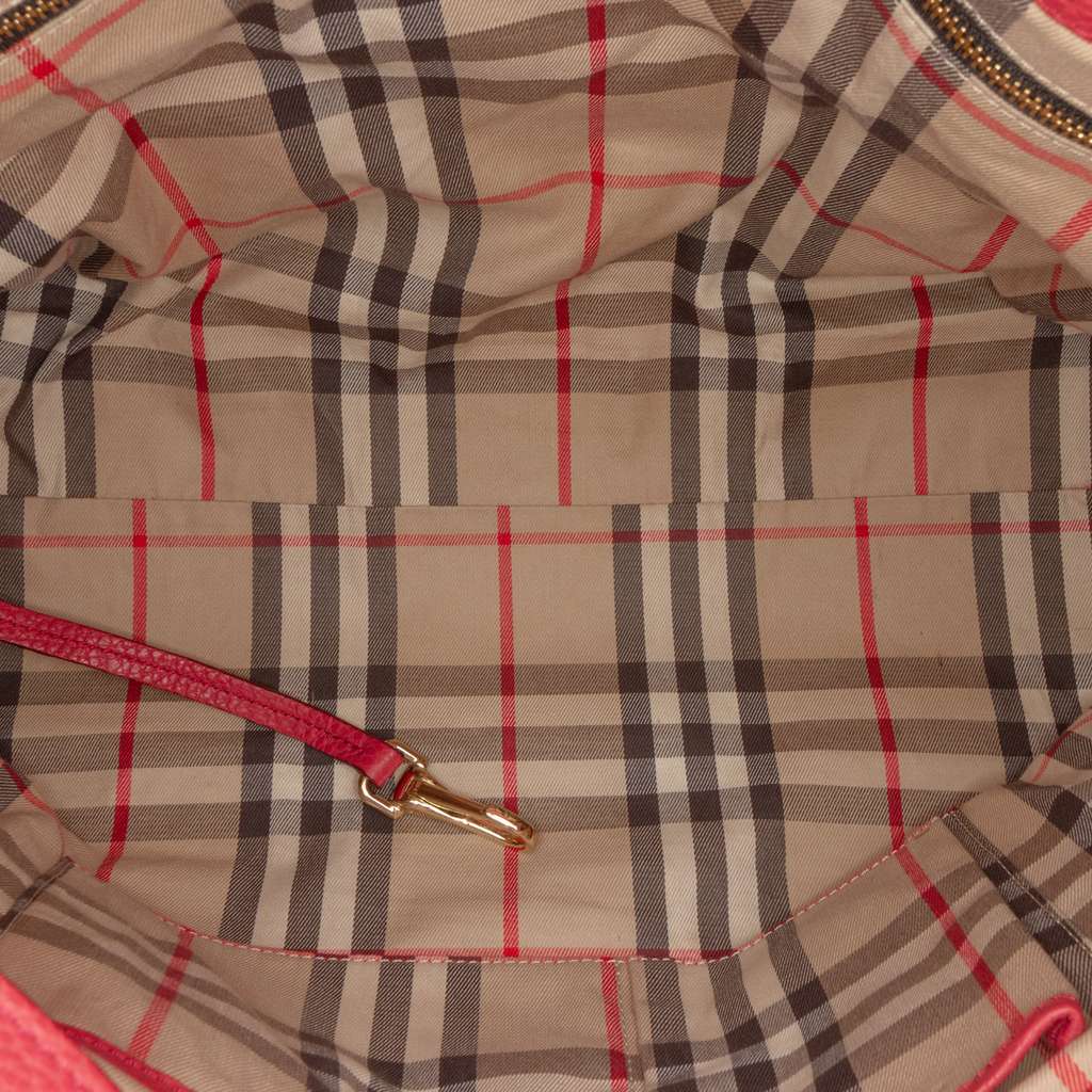 Burberry Grained Leather Baynard Tote - 4