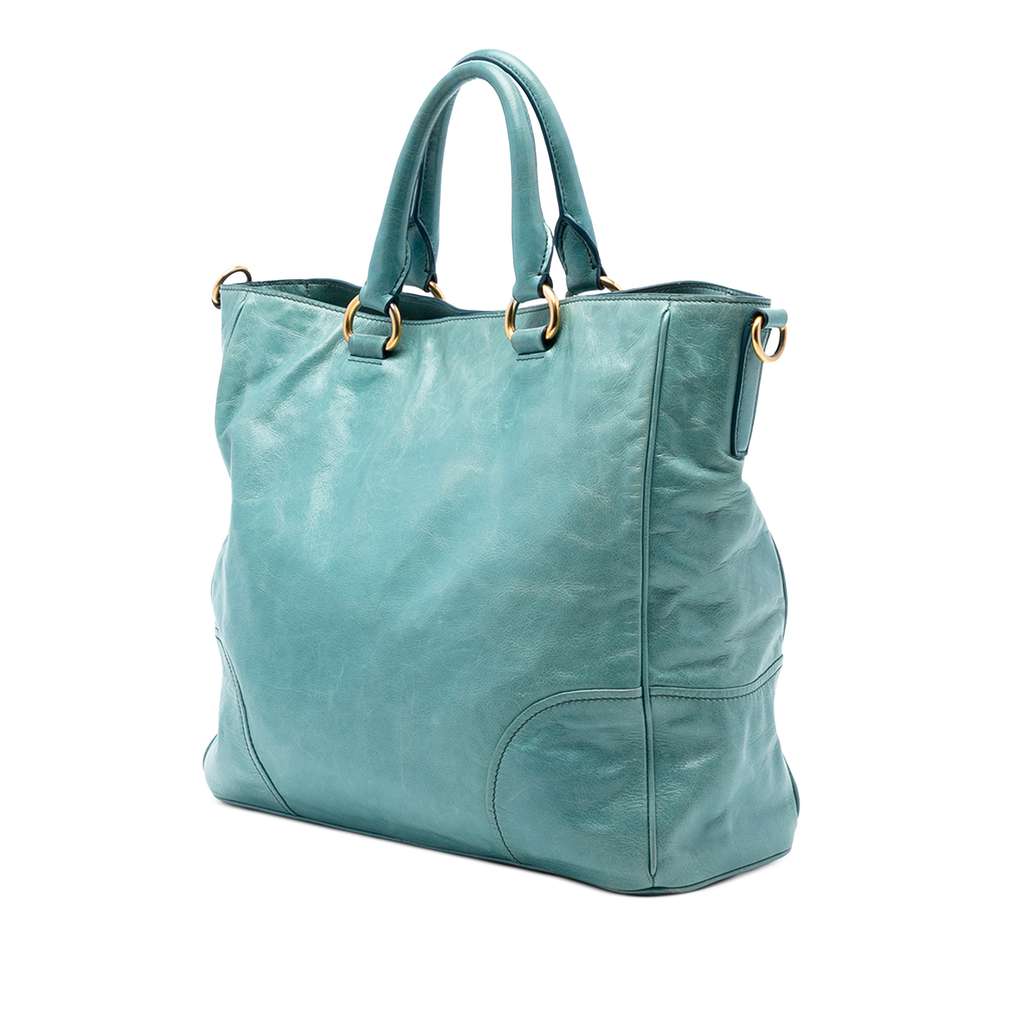 Prada Vitello Shine Satchel - 2