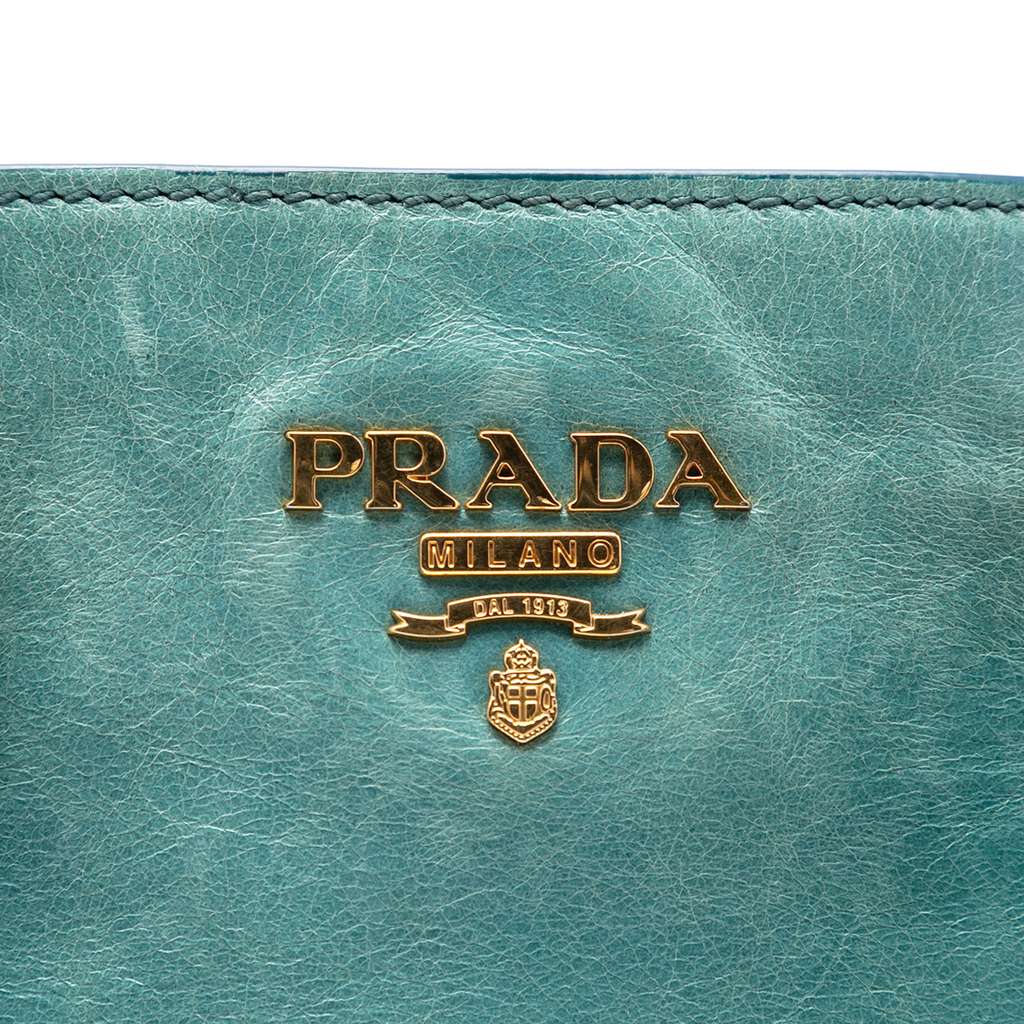 Prada Vitello Shine Satchel - 5
