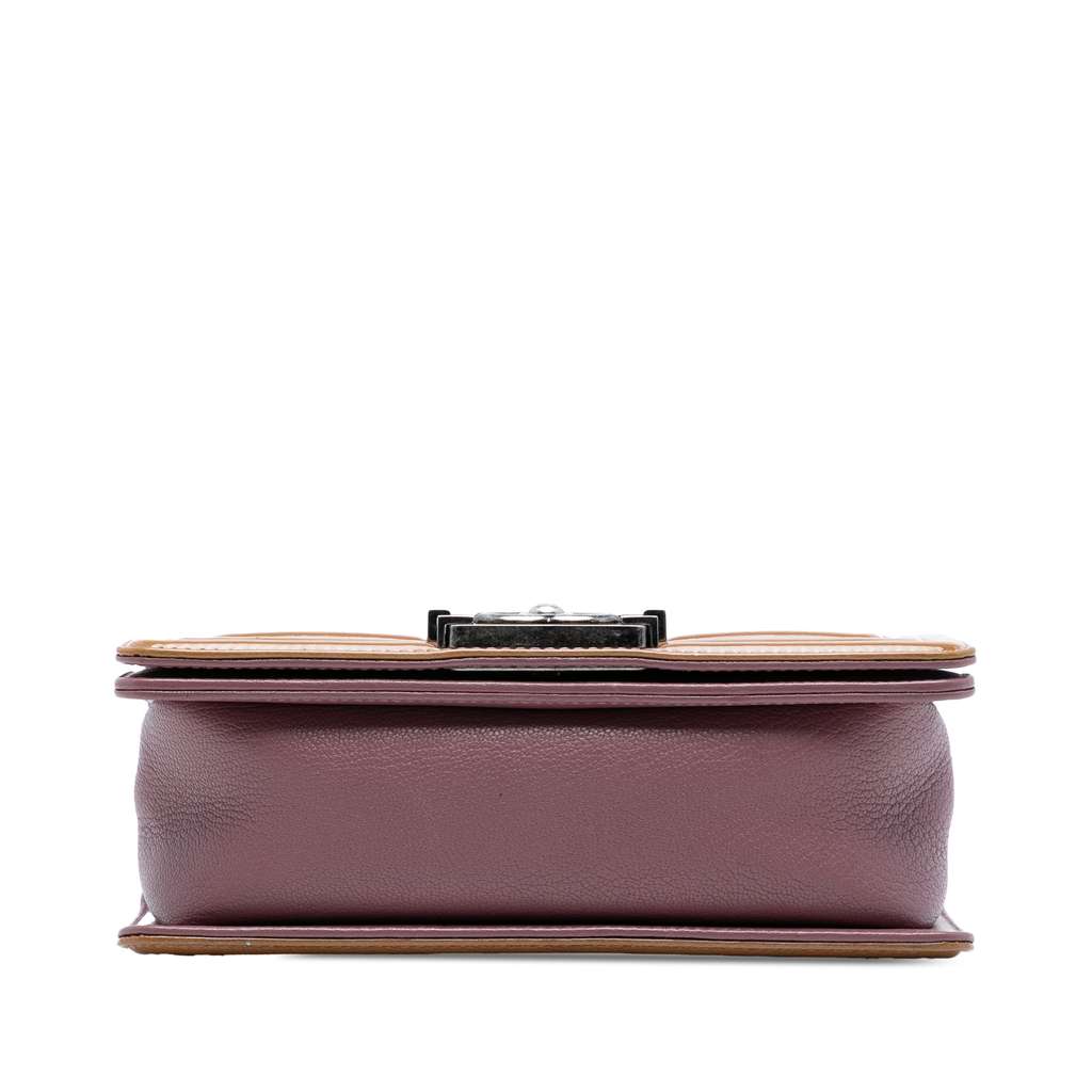 Chanel Small Quilted Goatskin and Patent Duo Boy Flap - 3