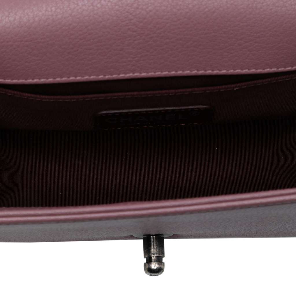 Chanel Small Quilted Goatskin and Patent Duo Boy Flap - 4