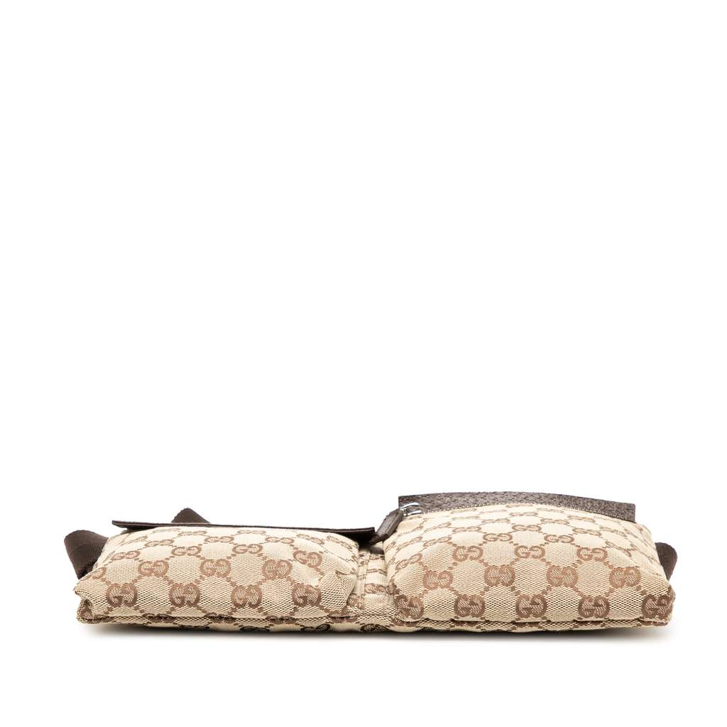 Gucci GG Canvas Double Pocket Belt Bag - 3