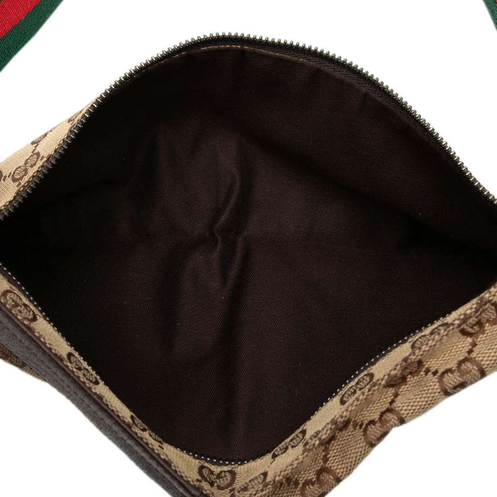 Gucci GG Canvas Web Double Pocket Belt Bag - 4