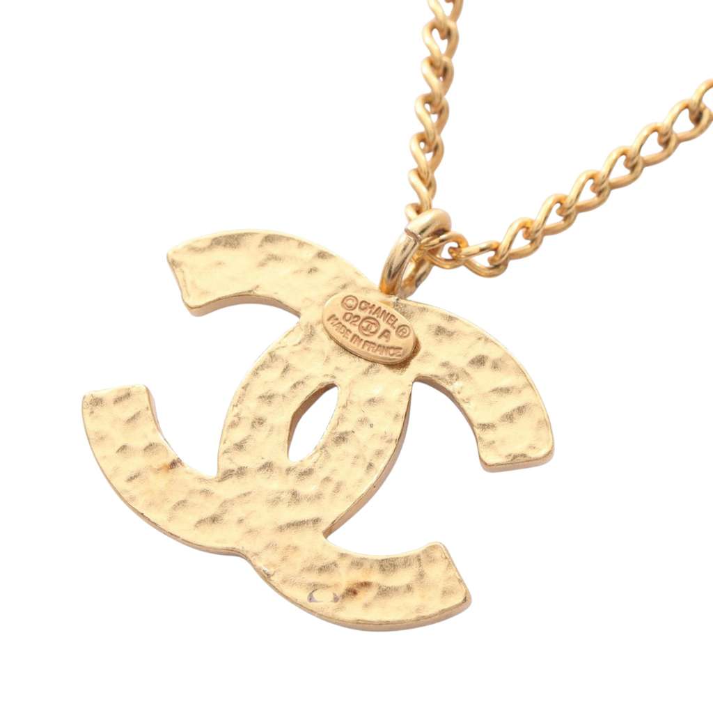 Chanel CC Enamel and Gold Plated Pendant Necklace - 2