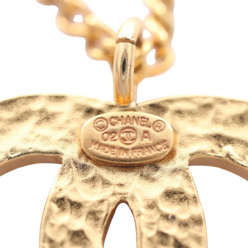 Chanel CC Enamel and Gold Plated Pendant Necklace - 4