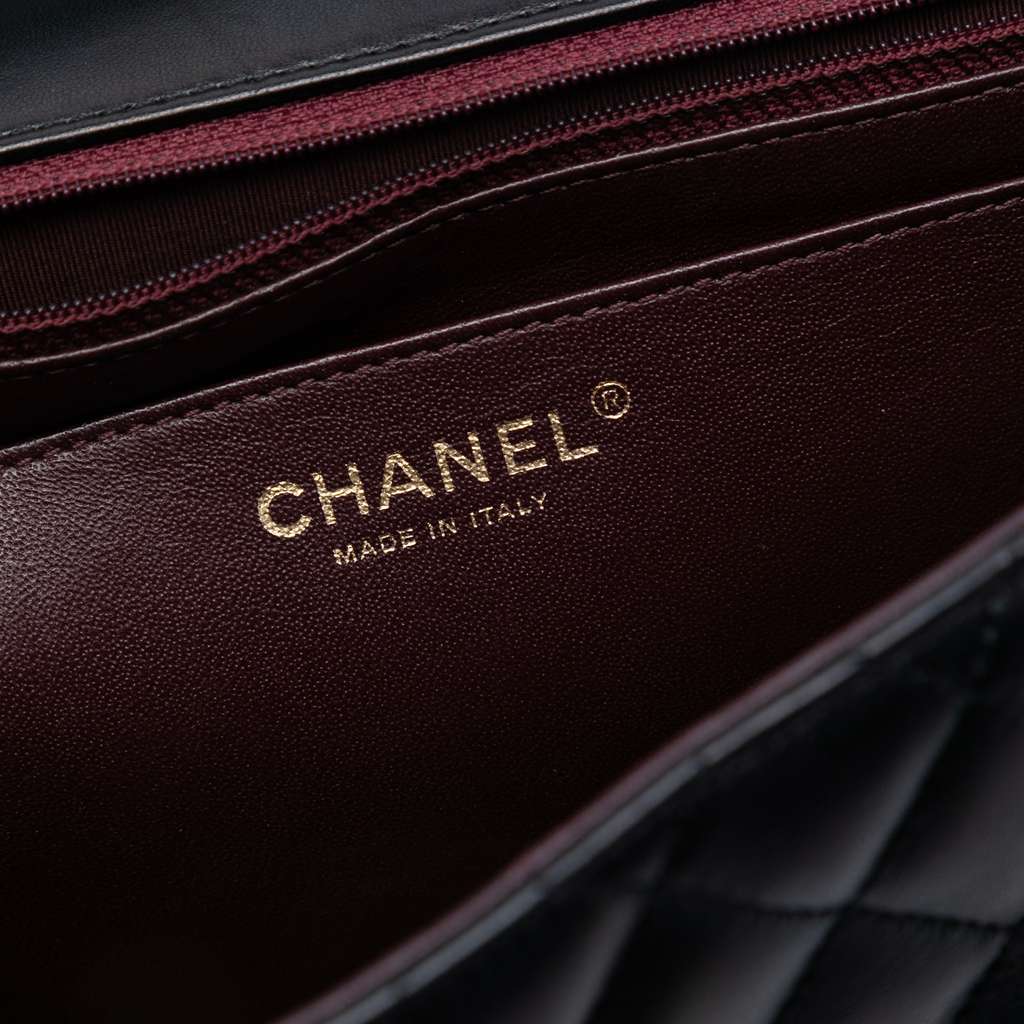 Chanel Medium Quilted Lambskin Two Tone Day Flap - 5