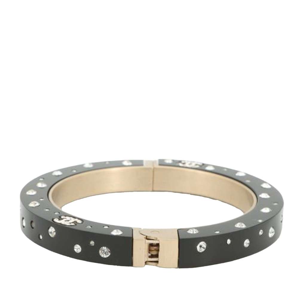 Chanel Resin CC Rhinestone Bangle