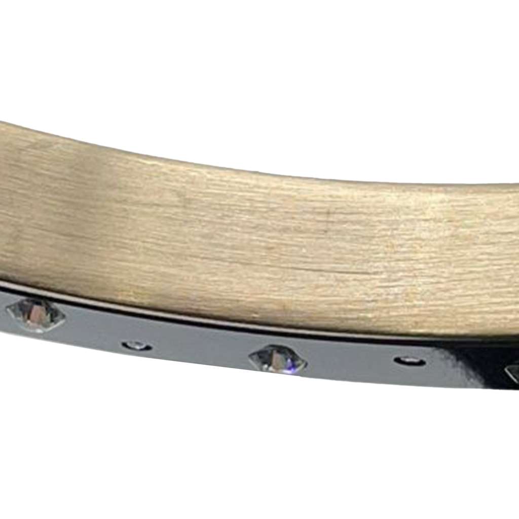 Chanel Resin CC Rhinestone Bangle - 5