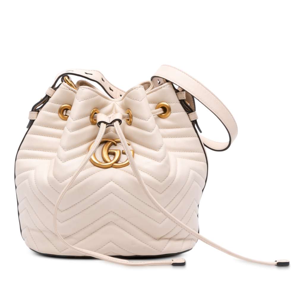 Gucci GG Marmont Matelasse Leather Bucket Bag