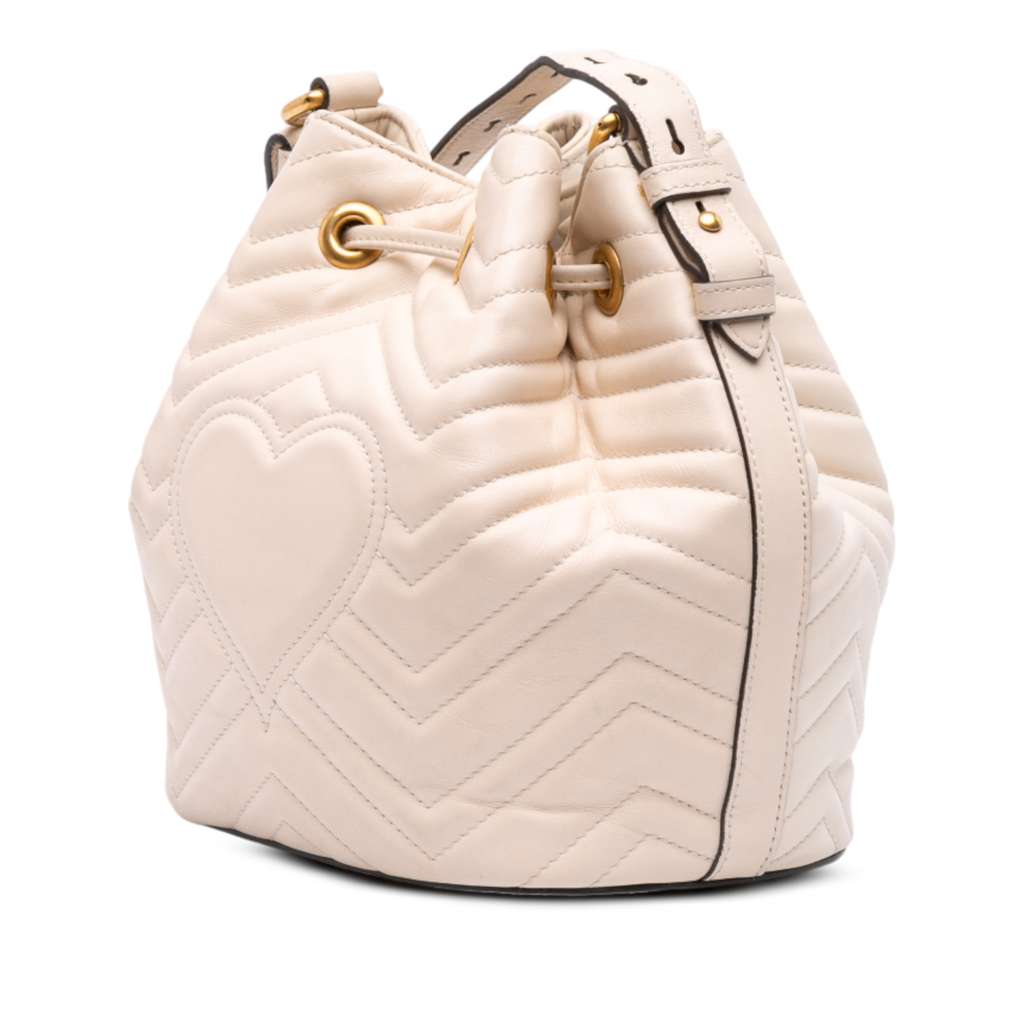Gucci GG Marmont Matelasse Leather Bucket Bag - 2