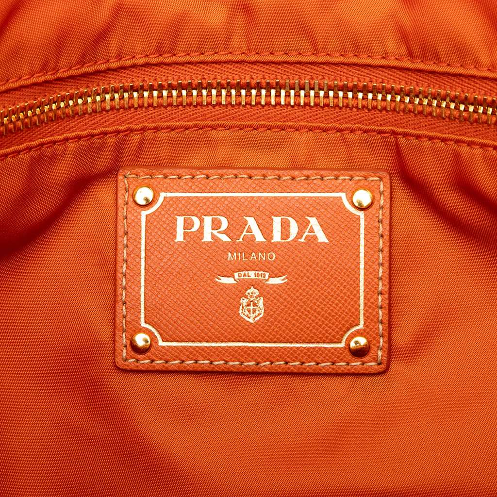 Prada Saffiano Trimmed Tessuto Open Convertible Tote - 5