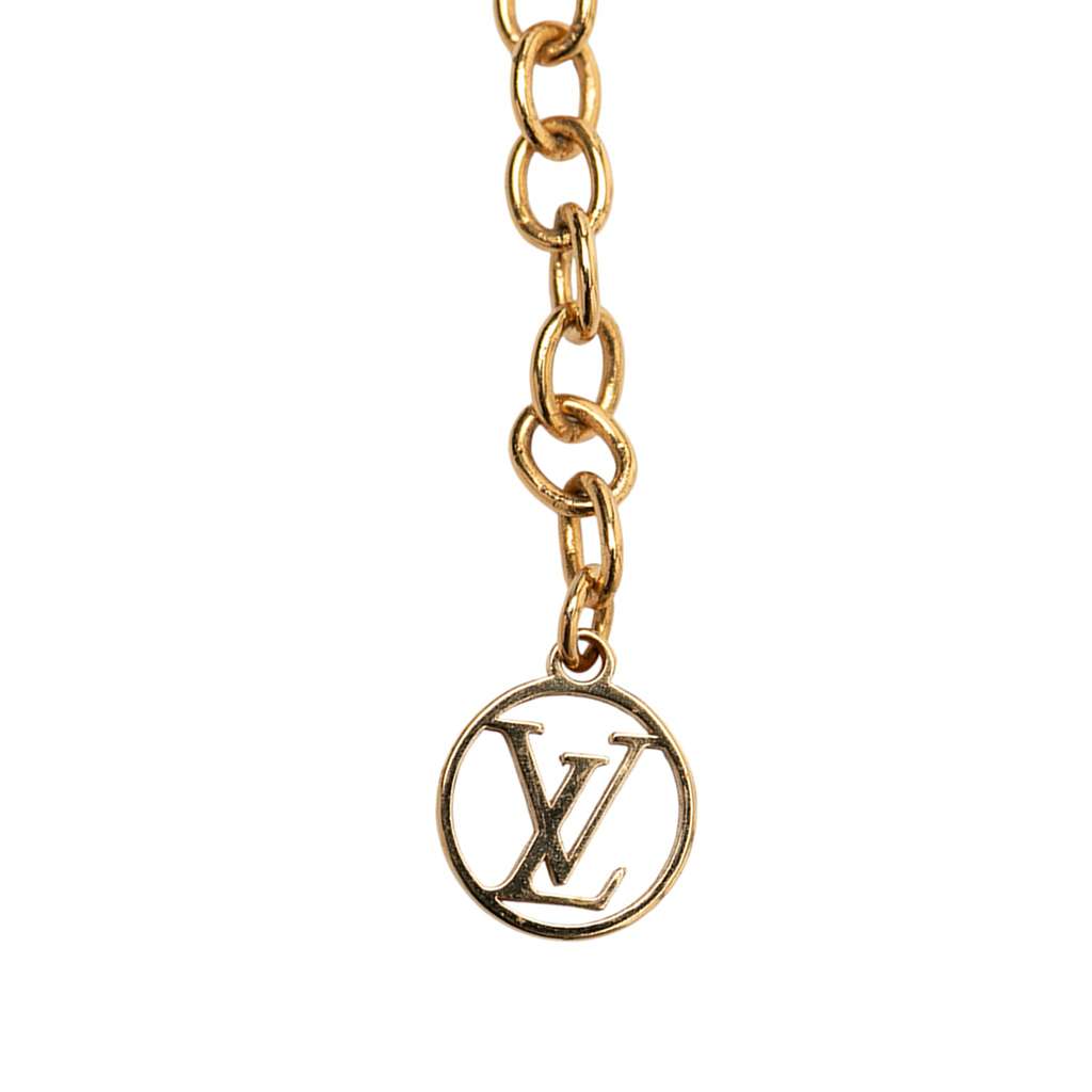 Louis Vuitton Gold Plated LV and Me Letter M Pendant Necklace - 3