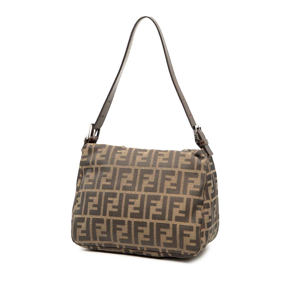 Fendi Zucca Canvas Double Flap Shoulder Bag - 2