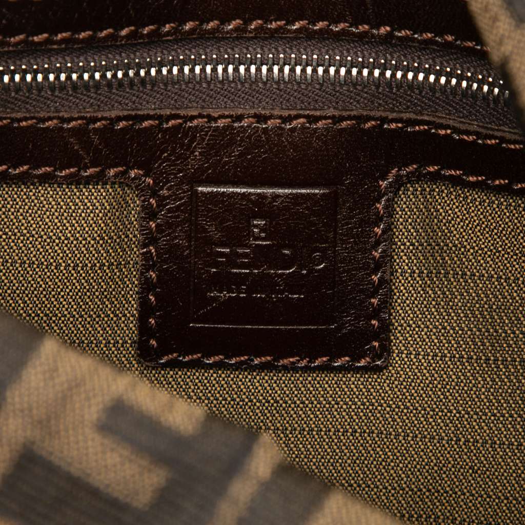 Fendi Zucca Canvas Double Flap Shoulder Bag - 5