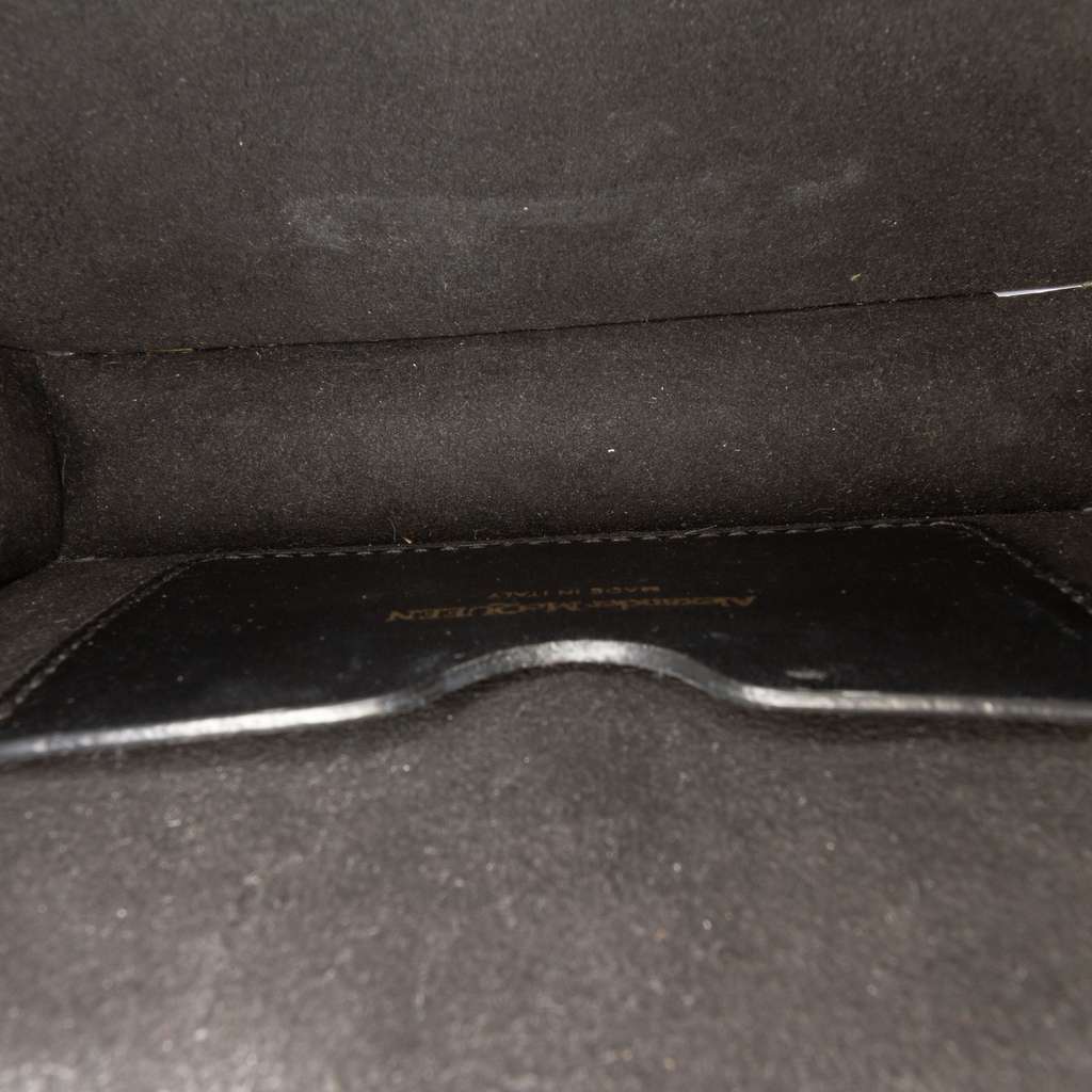 Alexander Mcqueen Mini Leather Skull Lock Top Handle Bag - 4