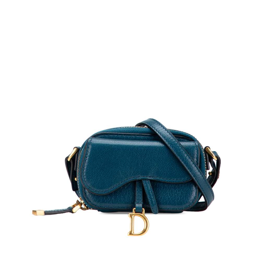 Dior Mini Goatskin Saddle Pouch