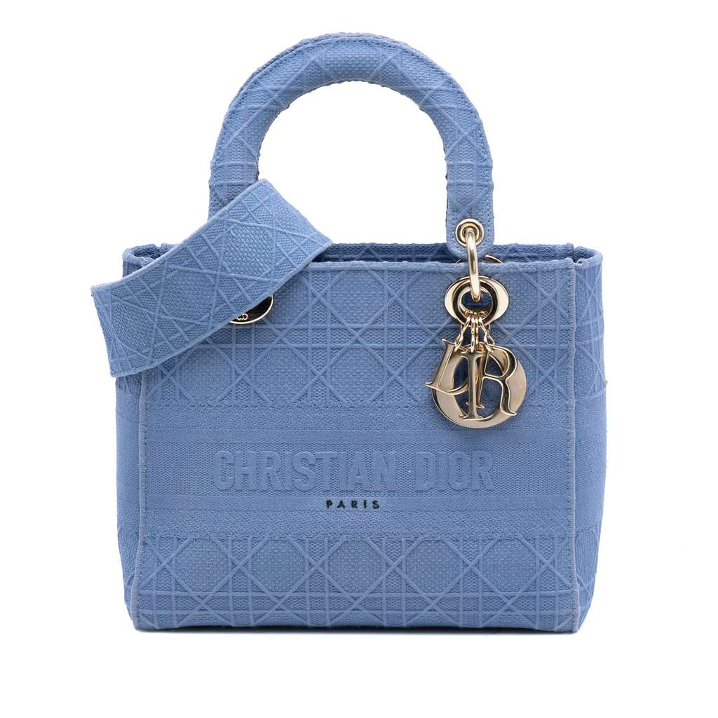 Dior Medium Canvas Cannage Lady D Lite