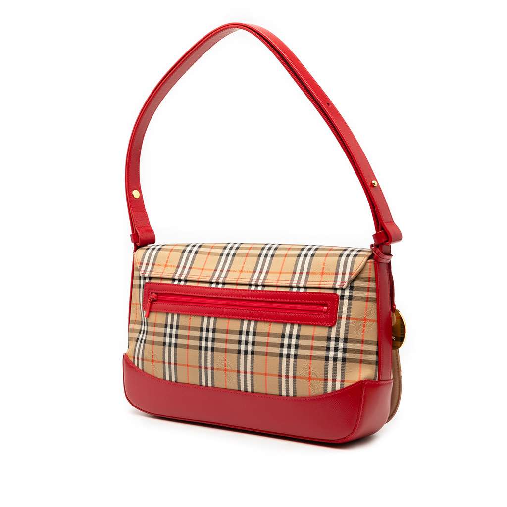 Burberry Haymarket Check Canvas Shoulder Bag - 2