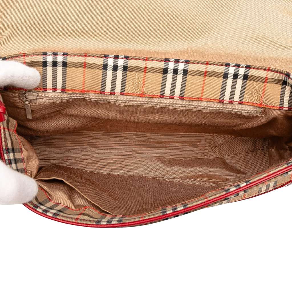 Burberry Haymarket Check Canvas Shoulder Bag - 4