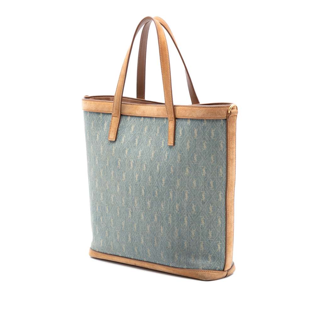Saint Laurent Toy Monogram Denim Tote - 2