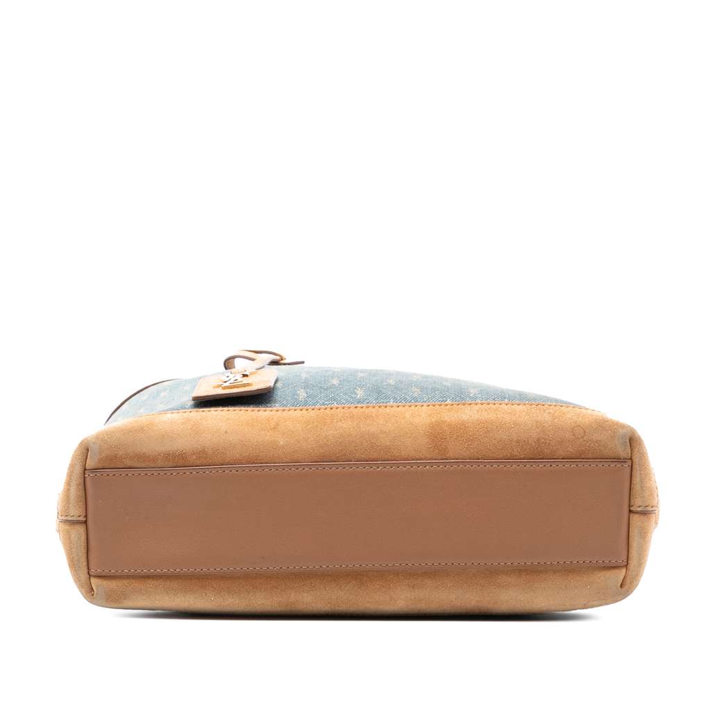 Saint Laurent Toy Monogram Denim Tote - 3