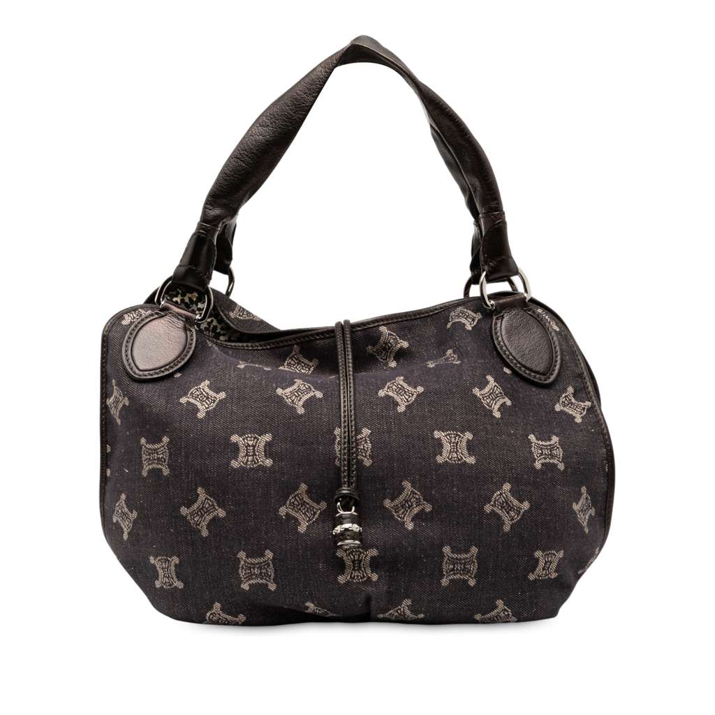 Celine Macadam Denim Bittersweet Hobo Bag