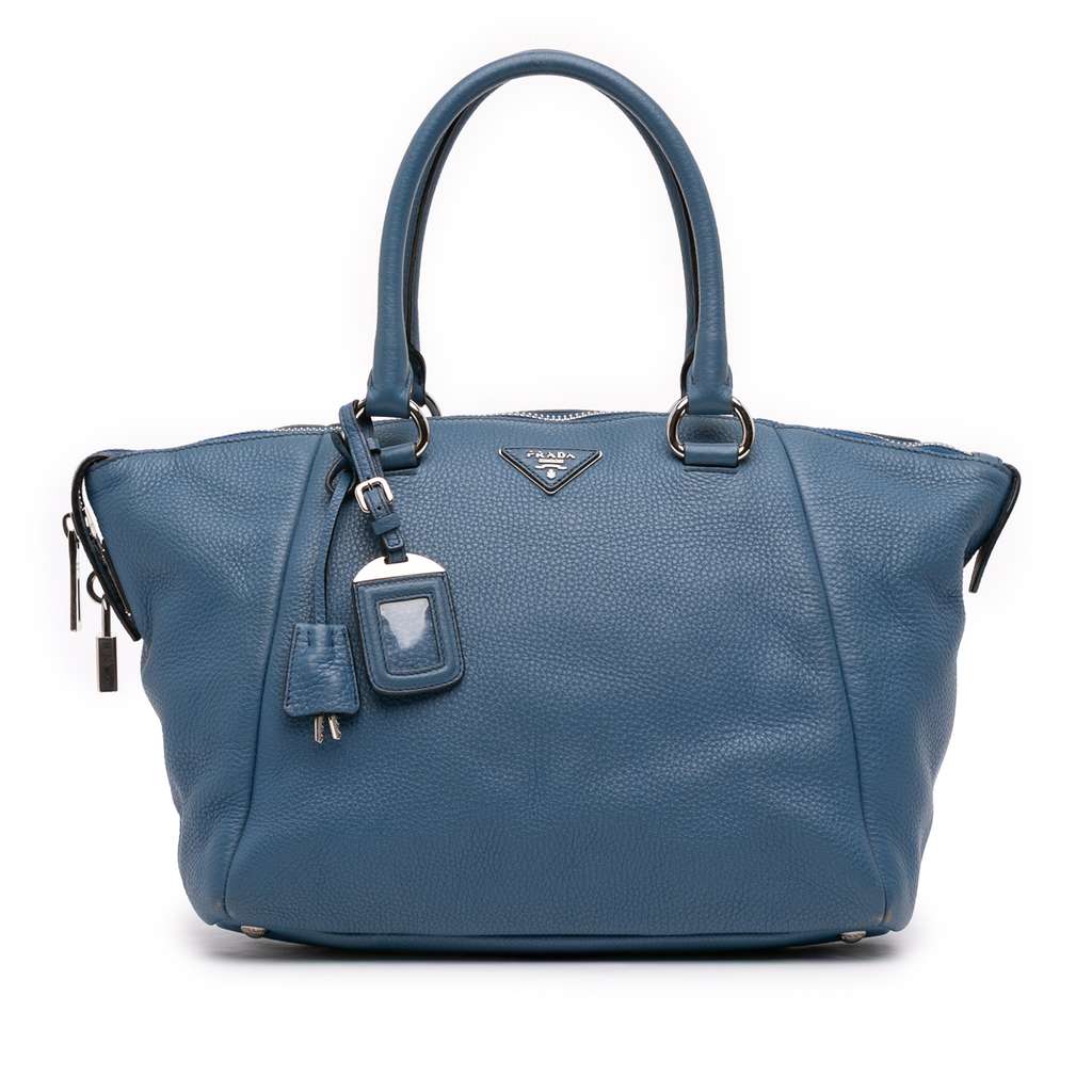 Prada Vitello Daino Double Handle Satchel