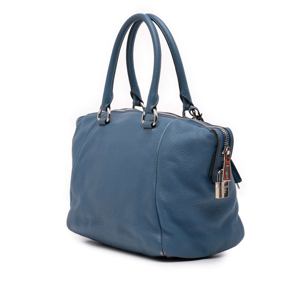 Prada Vitello Daino Double Handle Satchel - 2