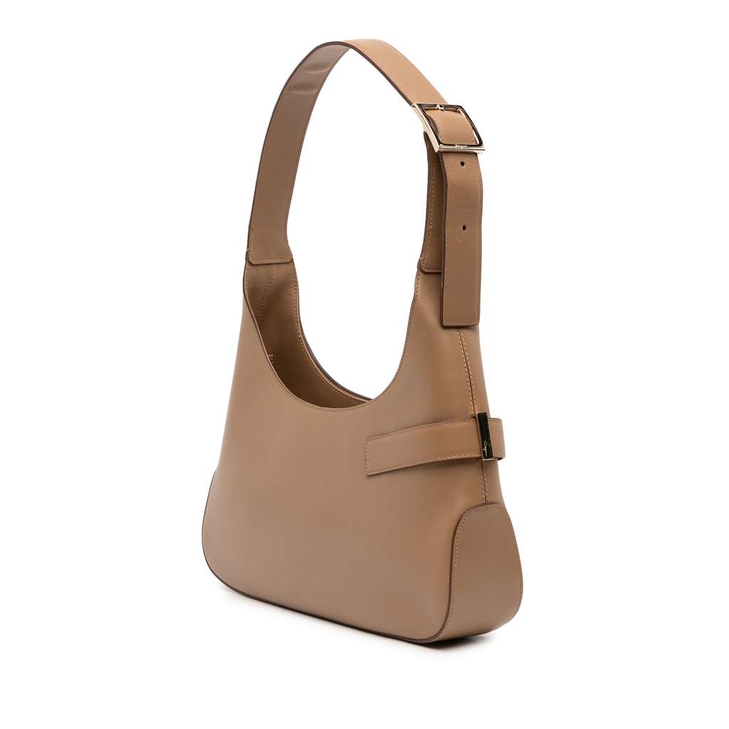 Salvatore Ferragamo Leather Gancini Shoulder Bag - 2