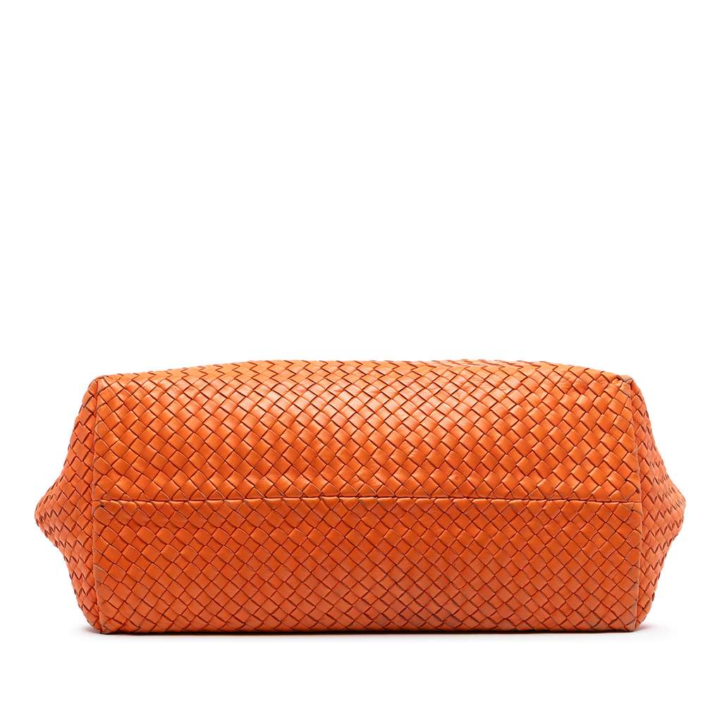 Bottega Veneta Large Lambskin Intreccio Cabat Tote - 3