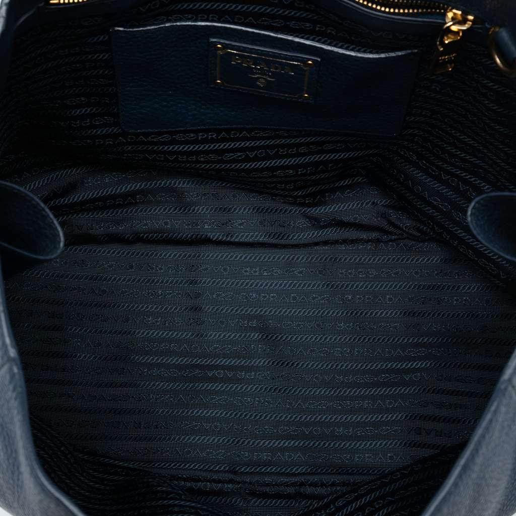 Prada Vitello Daino Side Zip Convertible Tote - 4