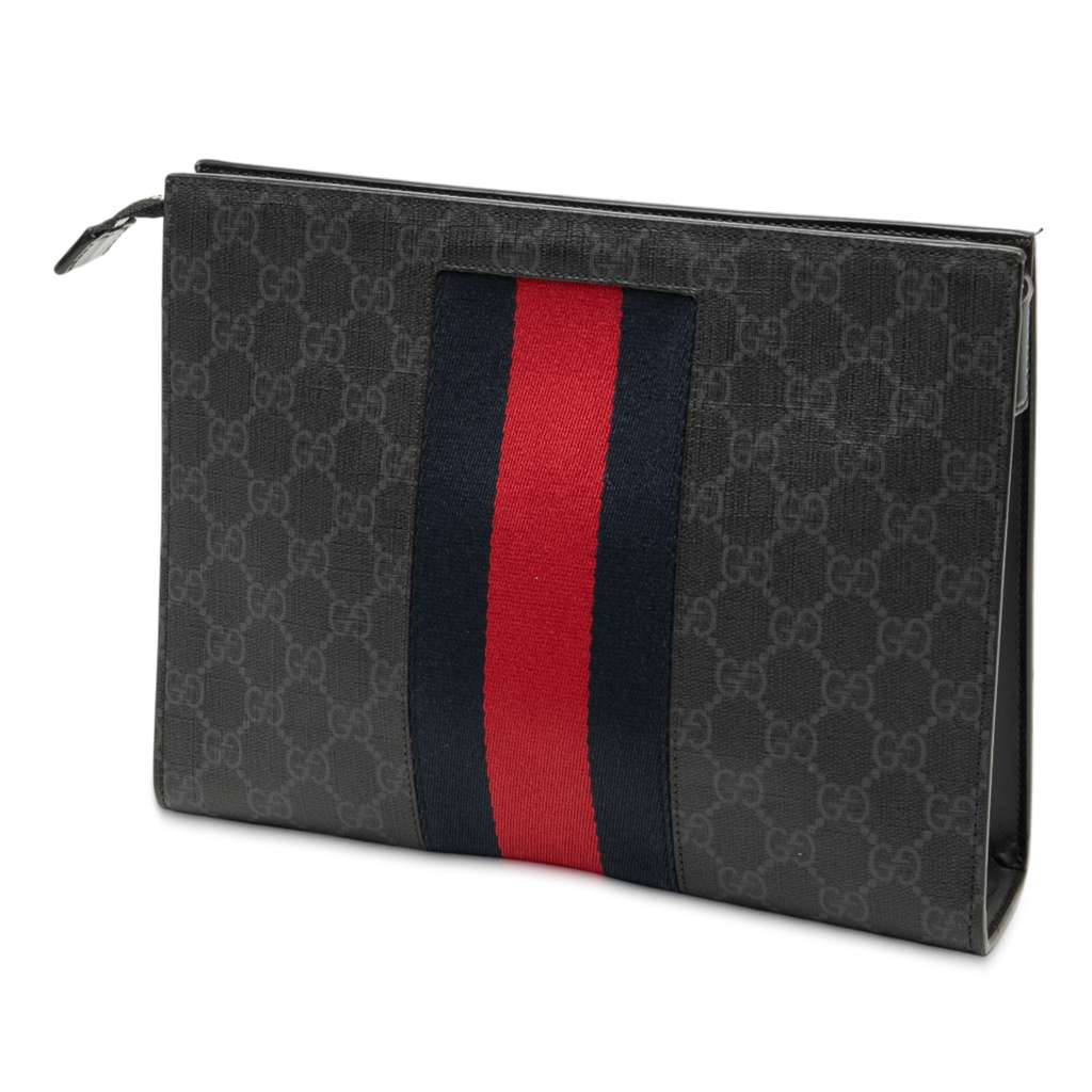 Gucci GG Supreme Web Clutch - 2