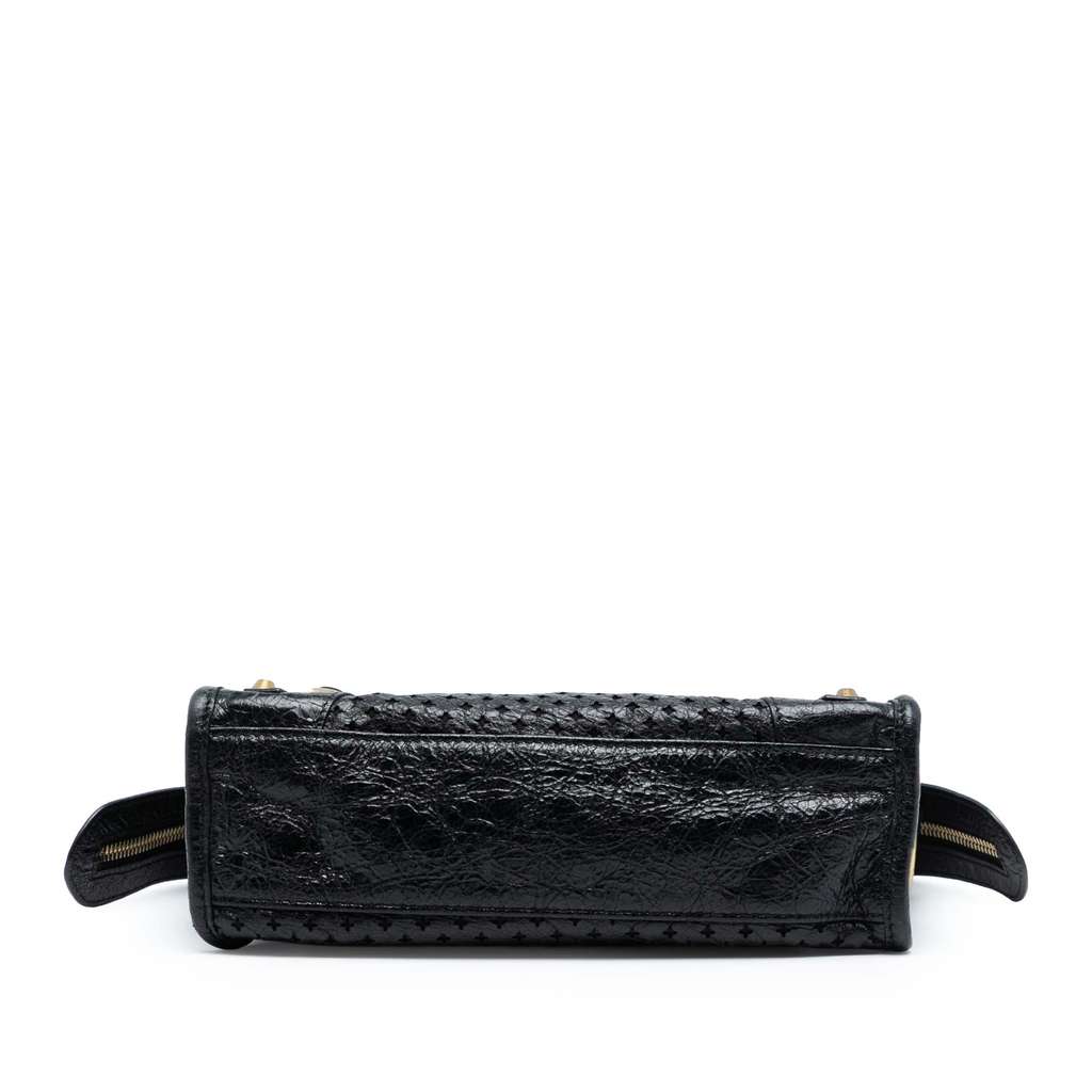 Balenciaga Mini Lambskin Motocross Stadio Laser Cut Cross Classic City Satchel - 3