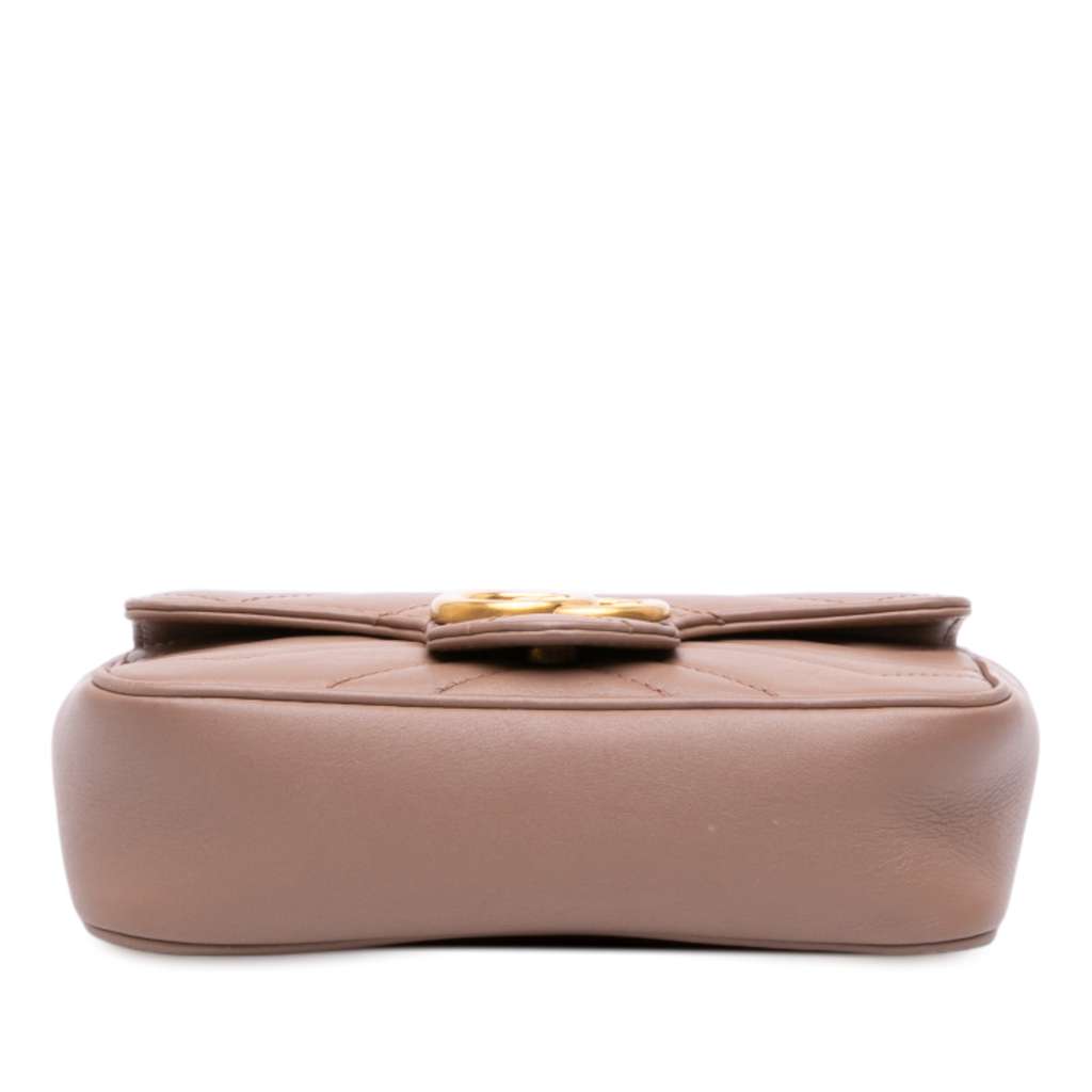 Gucci Mini GG Marmont Matelasse Leather Flap Crossbody - 3