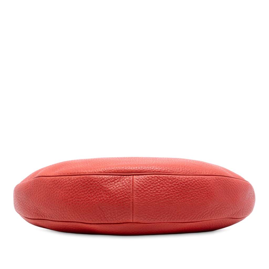 Gucci Pebbled Calfskin Bamboo Ring Hobo - 3