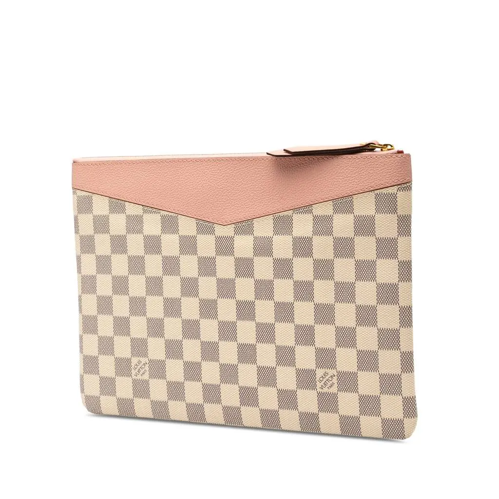 Louis Vuitton Damier Azur Daily Pouch White Very good - Back View