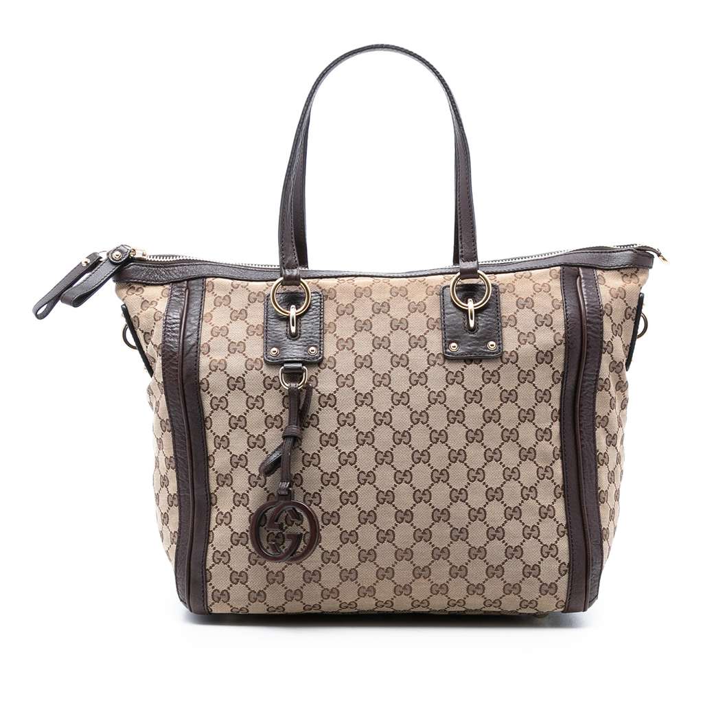 Gucci GG Canvas Charm Satchel