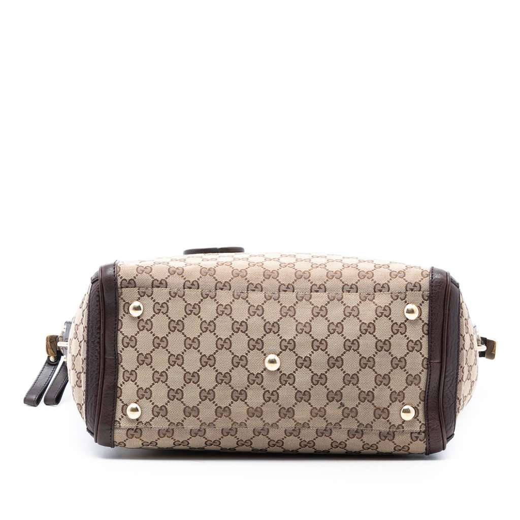 Gucci GG Canvas Charm Satchel - 3