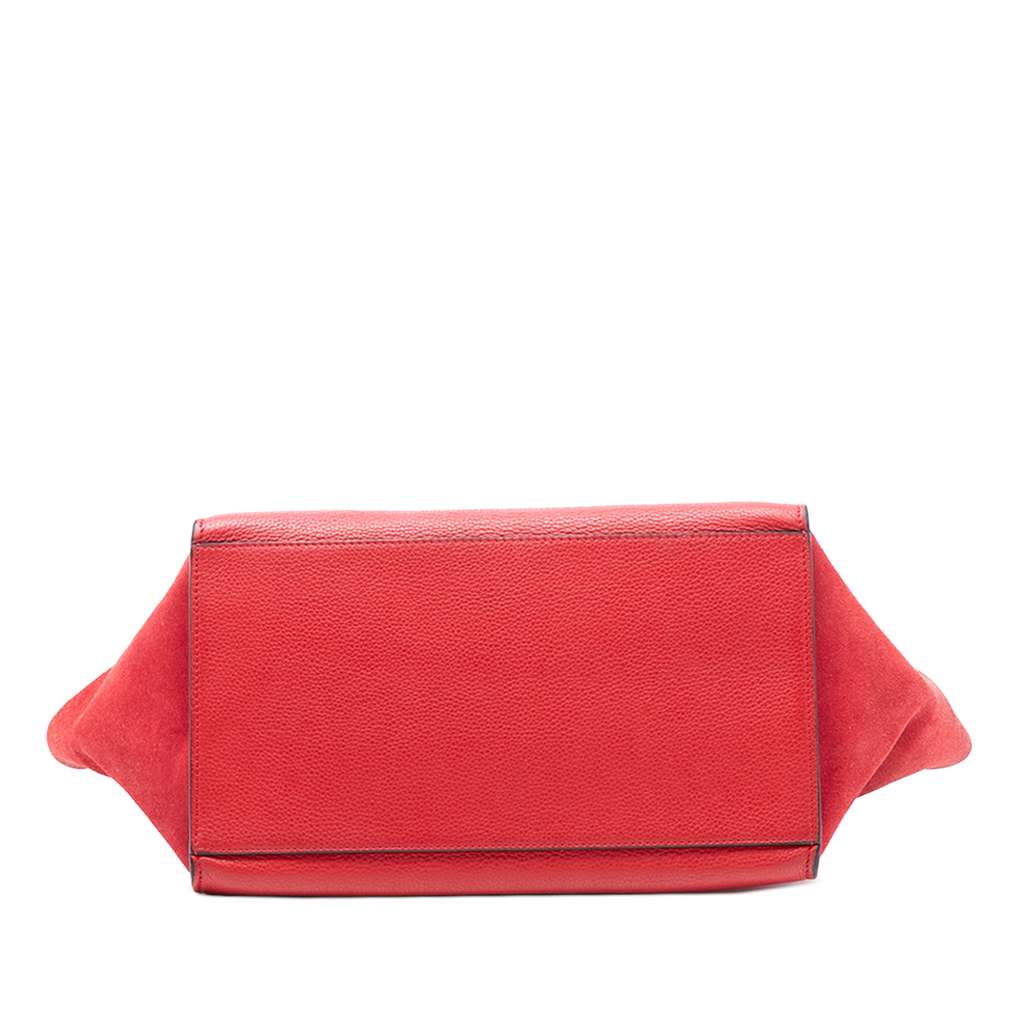 Celine Medium Leather Trapeze Satchel - 3