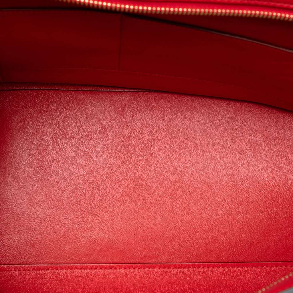 Celine Medium Leather Trapeze Satchel - 4