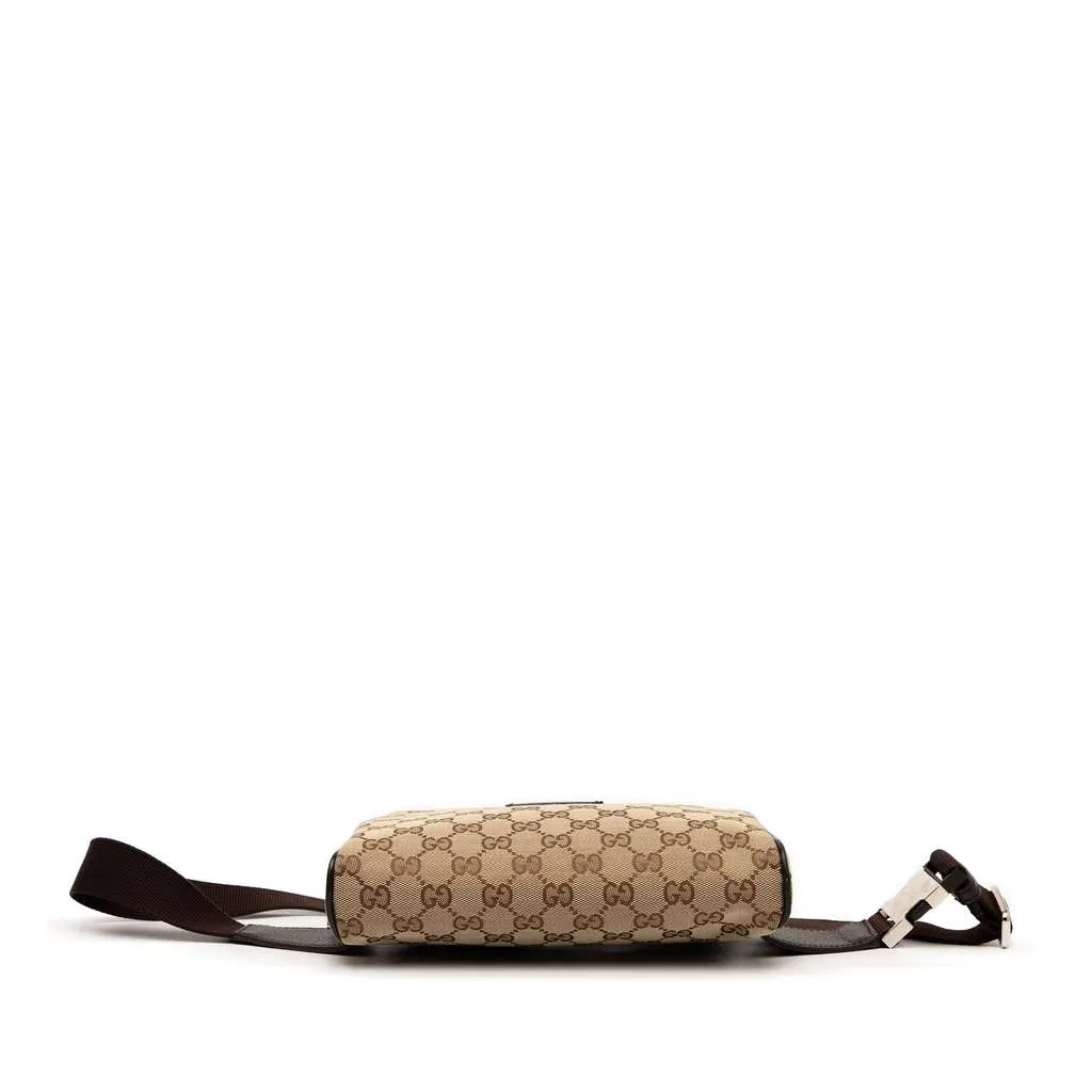 Gucci GG Canvas Belt Bag Brown Canvas Good - Inside View