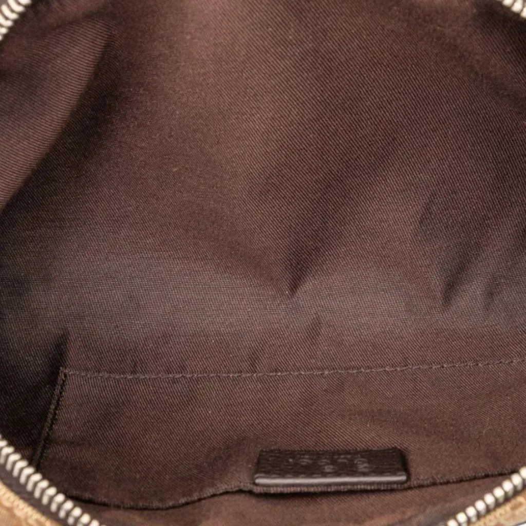 Gucci GG Canvas Belt Bag Brown Canvas Good - Model View