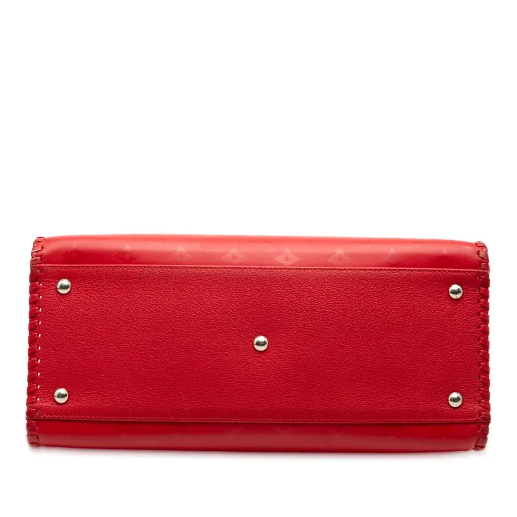 Louis Vuitton Monogram Very Leather Very Zipped Red Leather Very good - Inside View