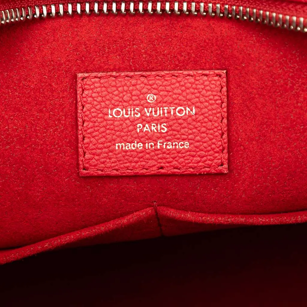 Louis Vuitton Monogram Very Leather Very Zipped Red Leather Very good - Box View