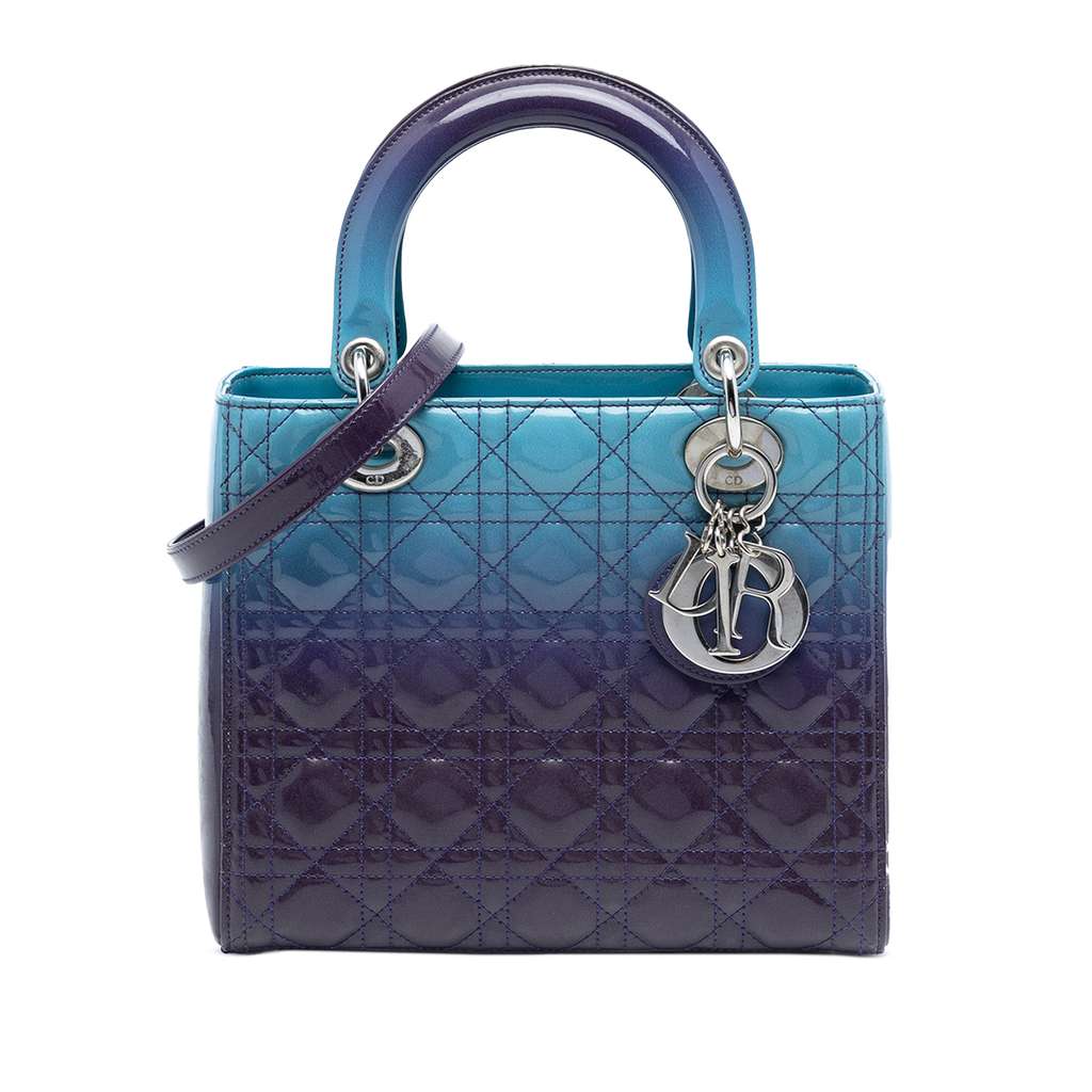 Dior Medium Ombre Patent Cannage Lady Dior