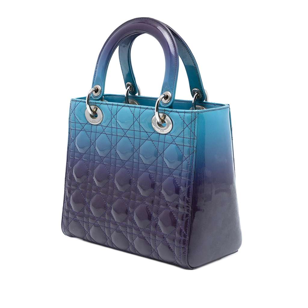 Dior Medium Ombre Patent Cannage Lady Dior - 2