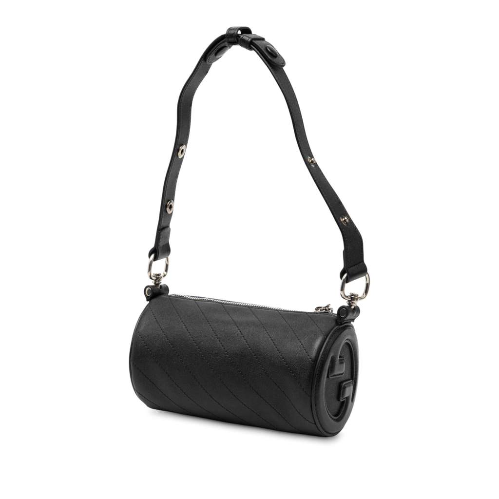 Gucci Mini Leather Blondie Barrel Shoulder Bag - 2