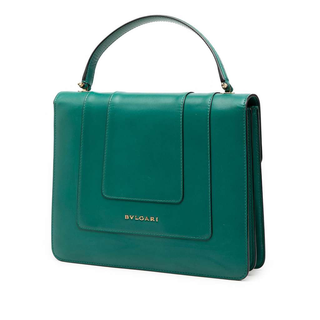 Bvlgari Small Calfskin Serpenti Forever Top Handle Bag - 2