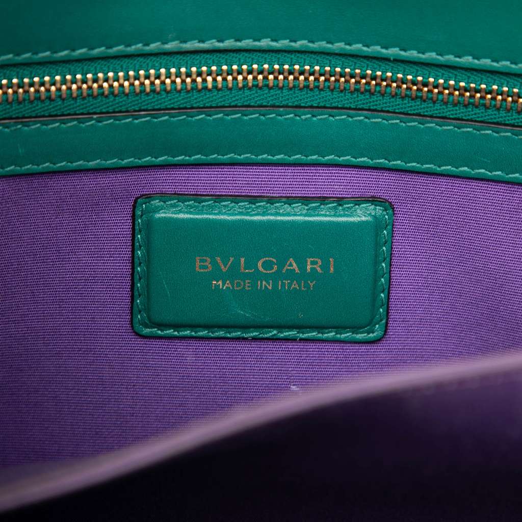 Bvlgari Small Calfskin Serpenti Forever Top Handle Bag - 5