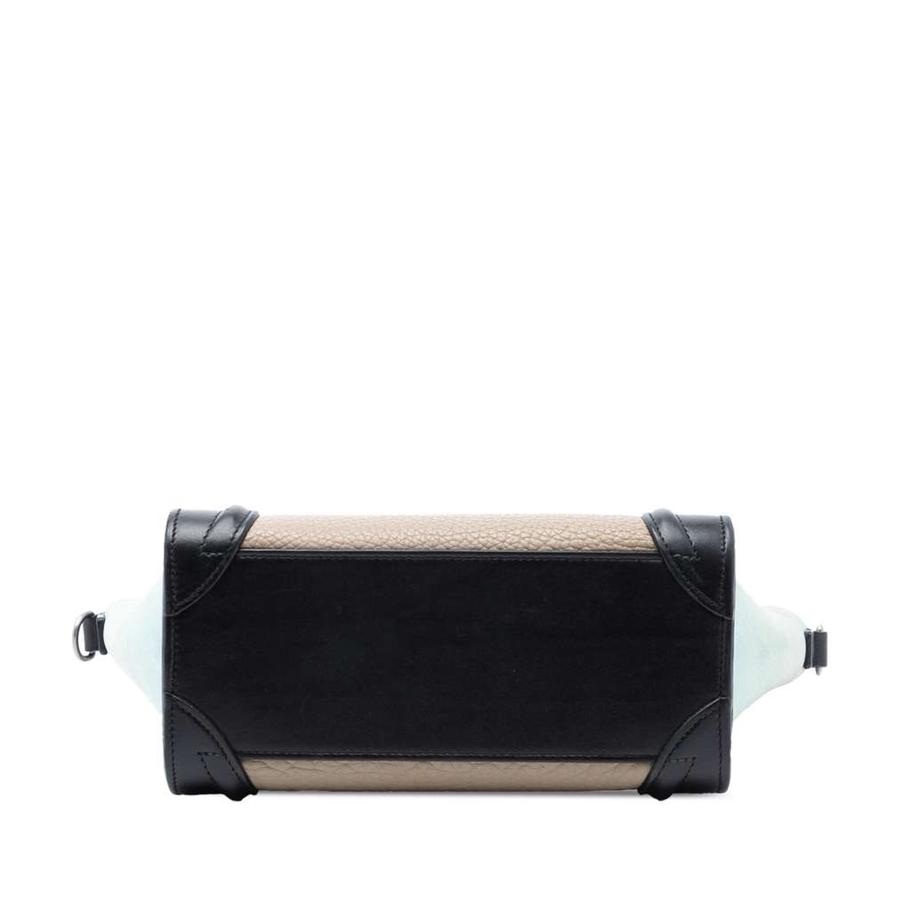 Celine Nano Tricolor Nubuck and Drummed Calfskin Luggage Tote - 3